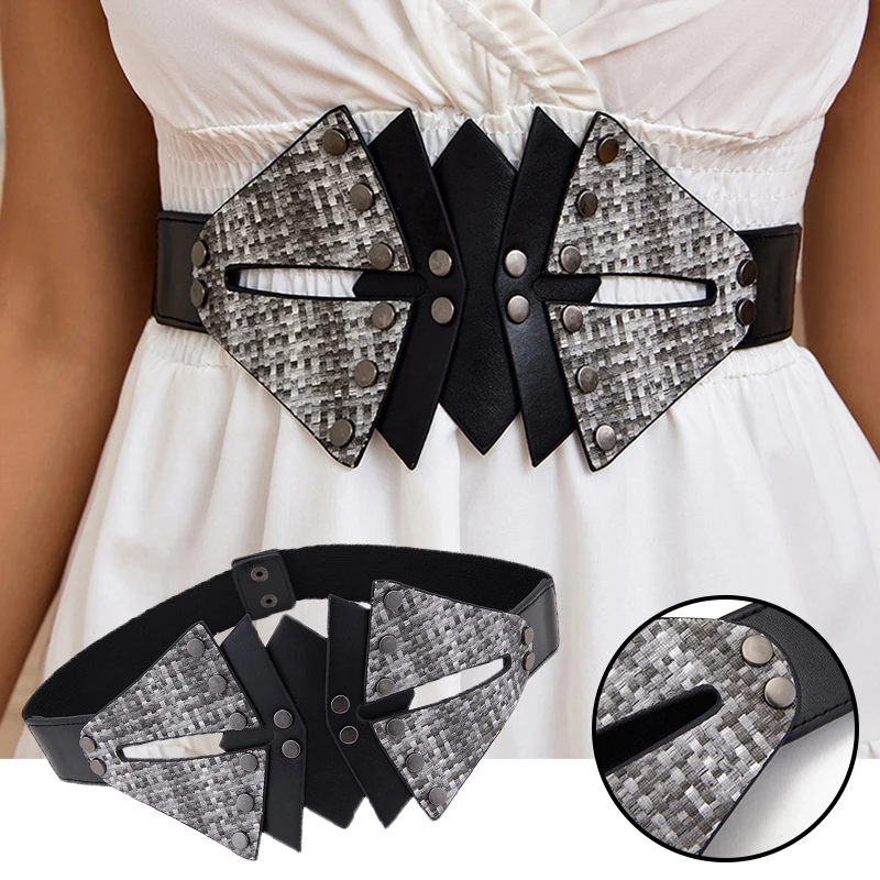 

European fashion retro elastic Wide Corset Belt shirt waist cover women's decoration shirt with versatile corset belt Girdle