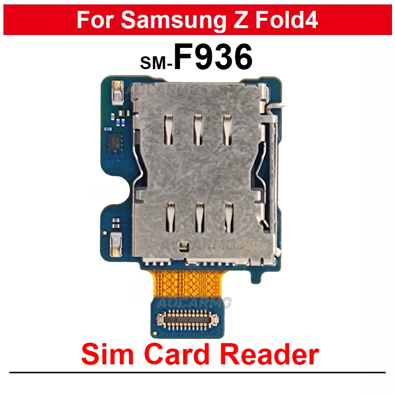 

SIM Card Tray Reader Holder Flex Repair Part For Samsung Galaxy Z Fold 4 Fold4 SM-F936