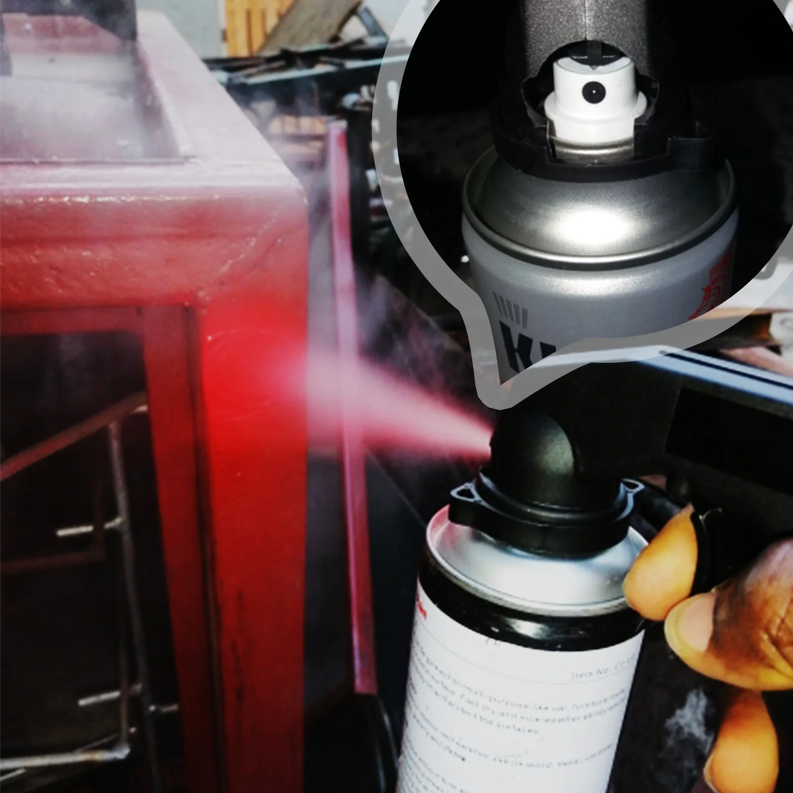 

Car Maintenance Painting Paint Tool Spray Adaptor Paint Aerosol Spray Gun For GTI Pro Handle Full Grip Trigger Locking Collar