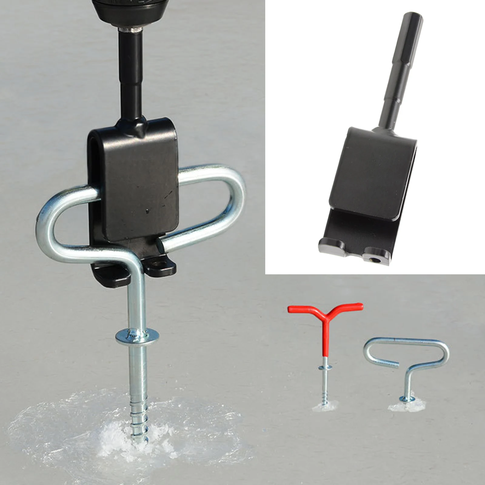 

Durable Ice Anchor Power Drill Adapter Shelter Accessories for Nails Fixation of Canopies Clam Anchors Ice Insert Sewing