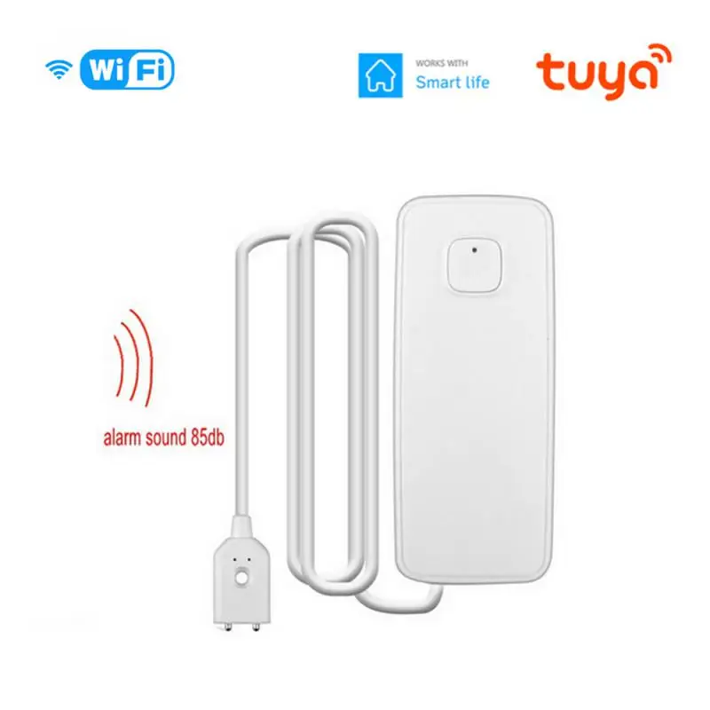 

Погружной датчик утечки воды Tuya Zigbee, Wi-Fi датчик для обнаружения протечек в резервуаре, умное управление через приложение
