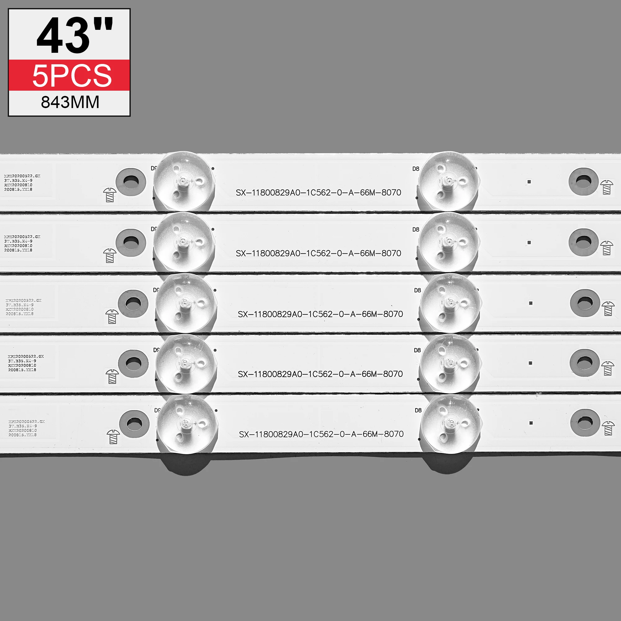 10pcs LED Backlight 12 Lamp for  Philips 43