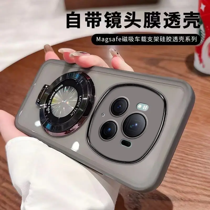 Чехол для Realme 14 Pro Plus женский прозрачный чехол из ТПУ с подставкой приятный кожи