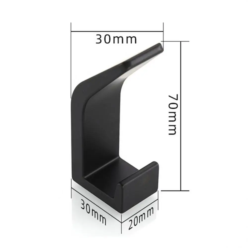 

Space aluminum clothes hook kitchen and bathroom crescent single hook bathroom hook non punching strong hook Robe Hooks Hardware