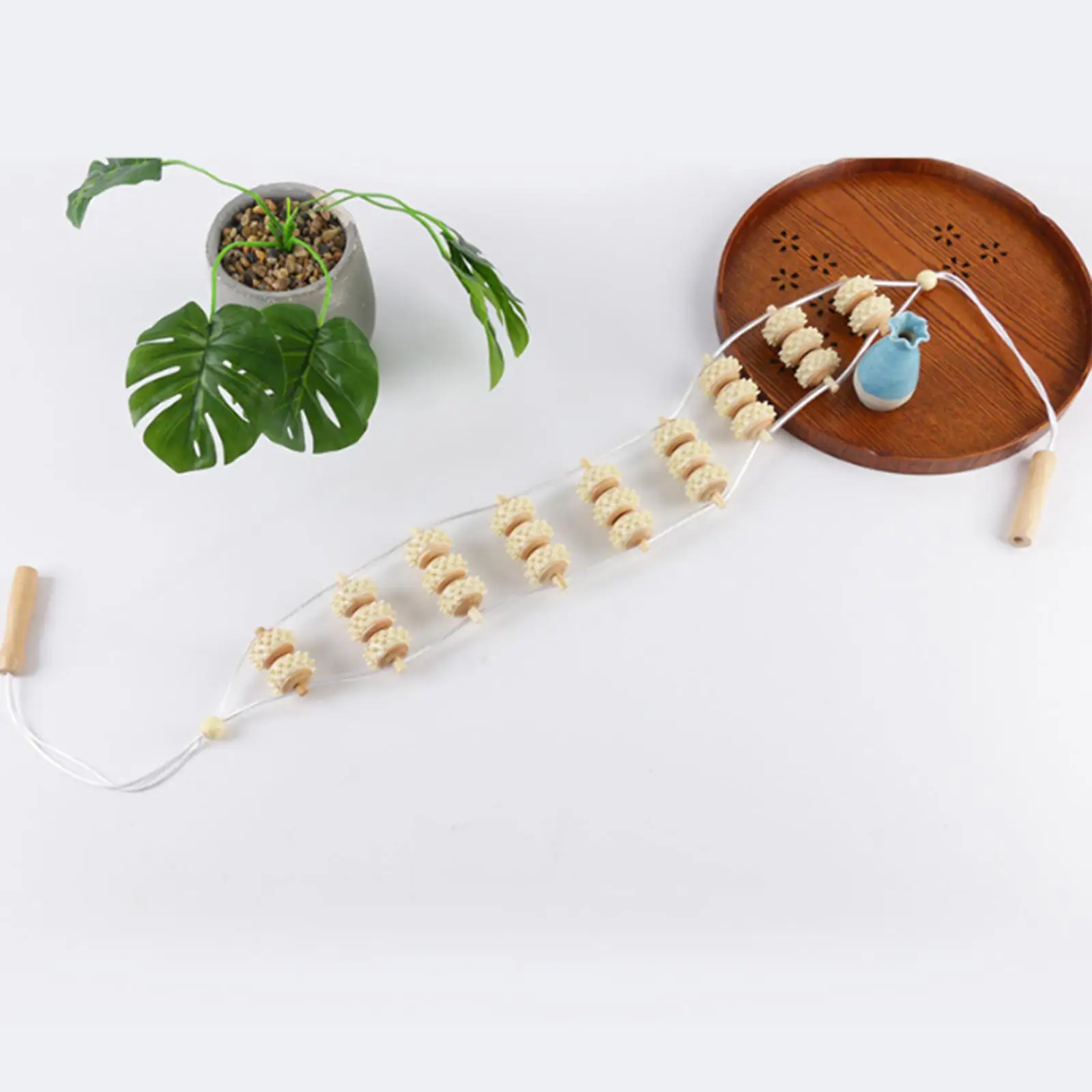 

Деревянный роликовый массажный валик для спины, инструменты для массажа целлюлита, удобные Портативные Инструменты для самостоятельного массажа, для снятия боли на шее и плечах