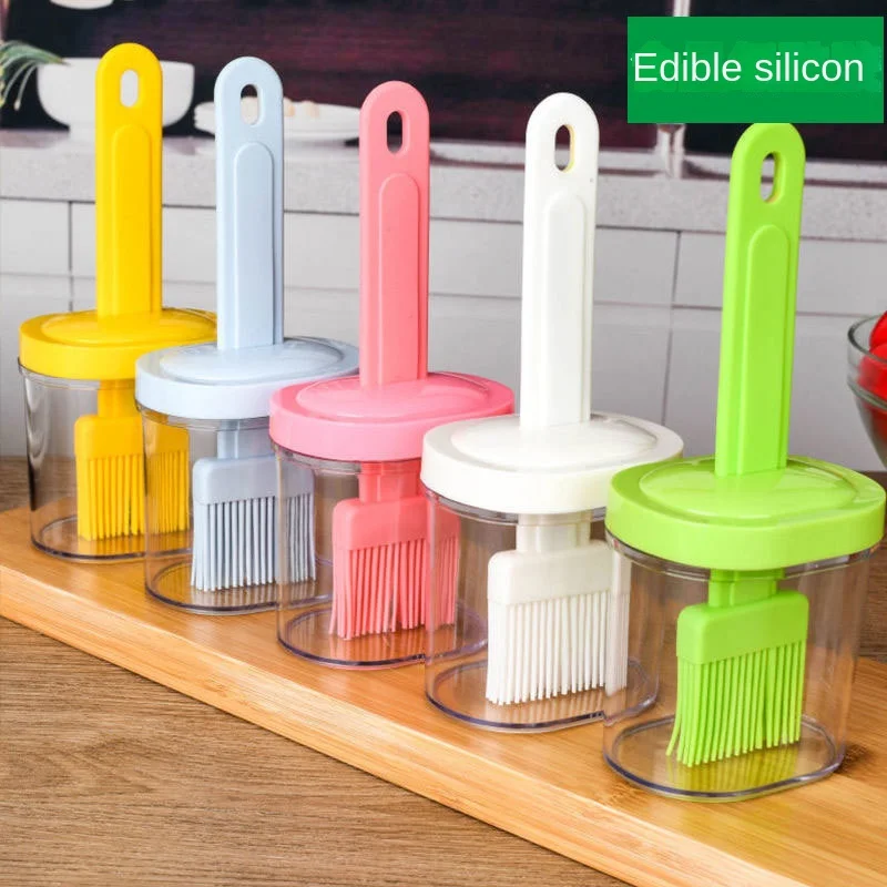 

BBQ Brush Split Type High Temperature Resistant Silicone Nylon Oil Brush Bottle Cake Baking Cream Cooking Kitchen Household Tool