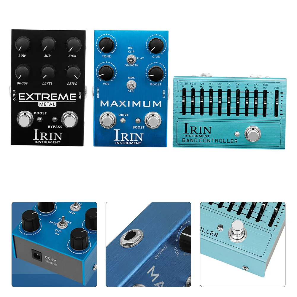 IRIN Overdrive искажения десять сегментов Eq устройство эффектов для электрогитары
