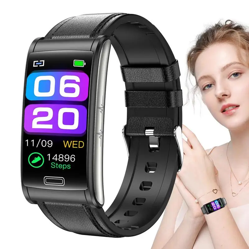 

Non Invasive Blood Glucose Smart Watch Heart Rate BP Body Temperature Monitoring Waterproof Fitness Trackers Bracelet