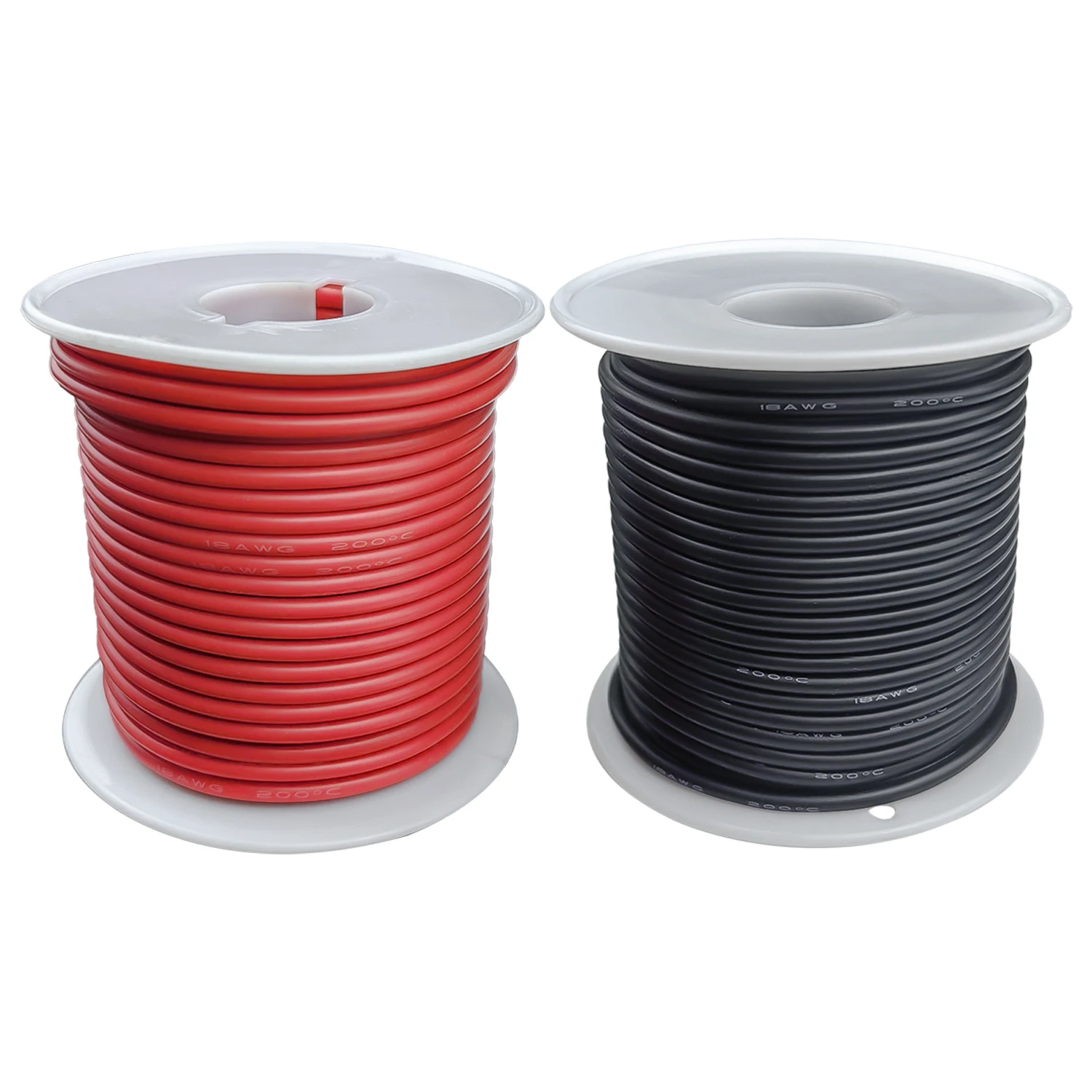 

Гибкий силиконовый провод 22 AWG красный/черный