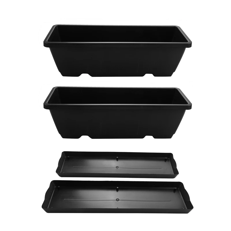 

Самополивающийся прямоугольный горшок для растений, современный декоративный цветочный горшок/окно для всех домашних растений, 6 упаковок