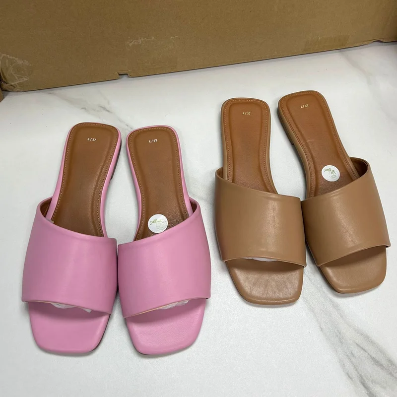 Z Brand Design Summer Women Sandals 2023 Outdoor Plus Size Open Toe Flat Heels Simple Slides Outside Fashion Beach Shoes