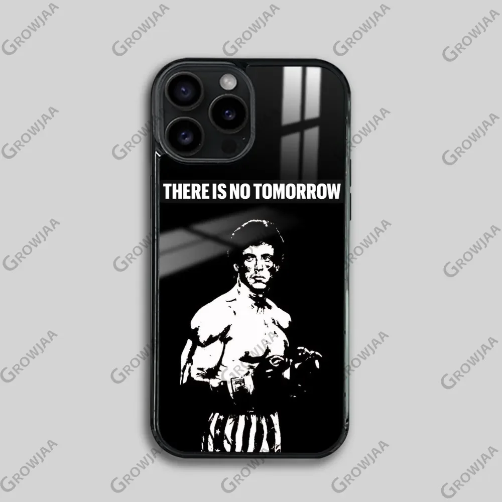 R-RockyS B-Balboa Phone Case For iPhone 16 15 14 13 12 11 Pro Max Plus Mini Magsafe Mirror Wireless Magnetic Cover