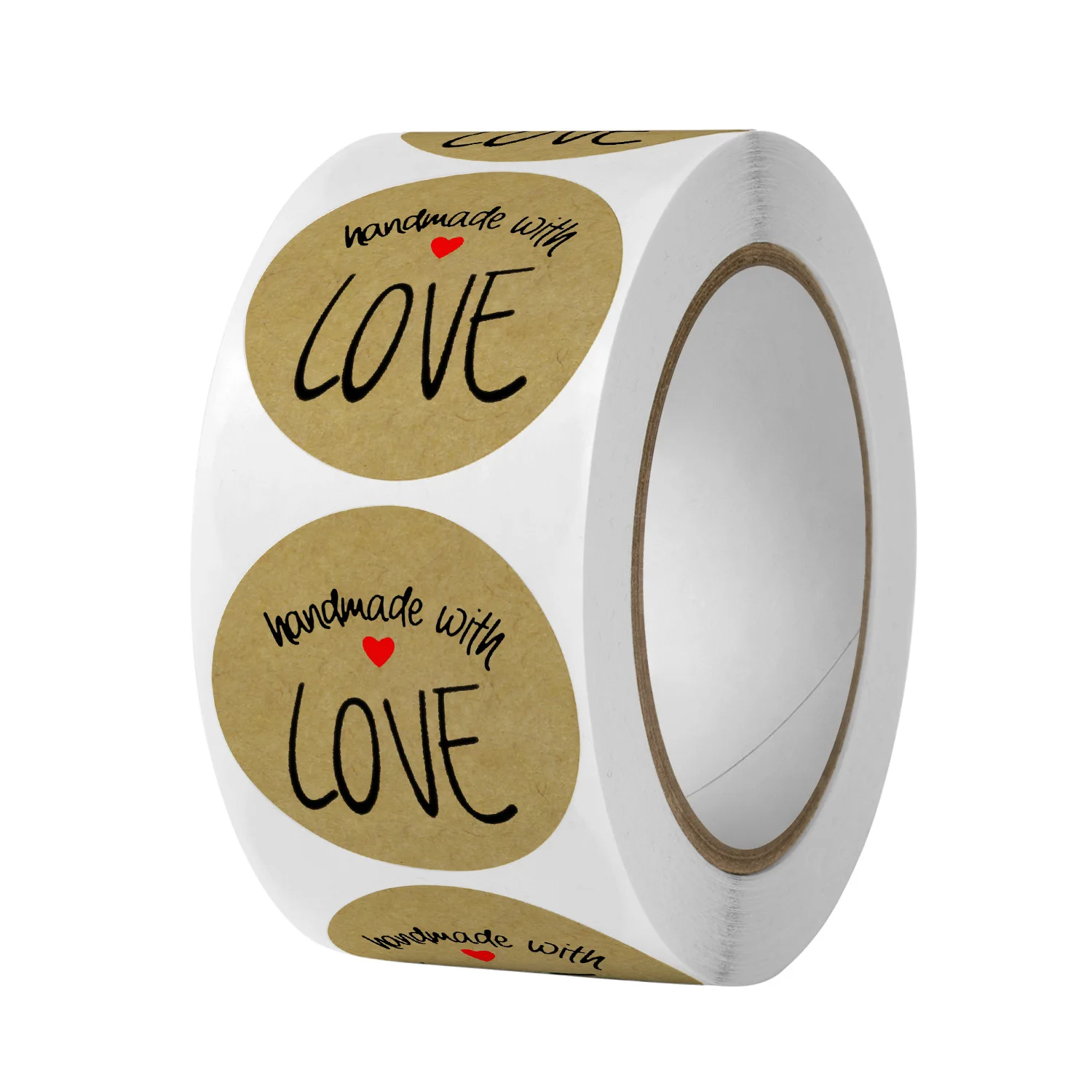 

500Pcs/roll Round Handmade Thank You Stickers Seal Labels for Package Decorate Envelope Sticker Stationery Supplies