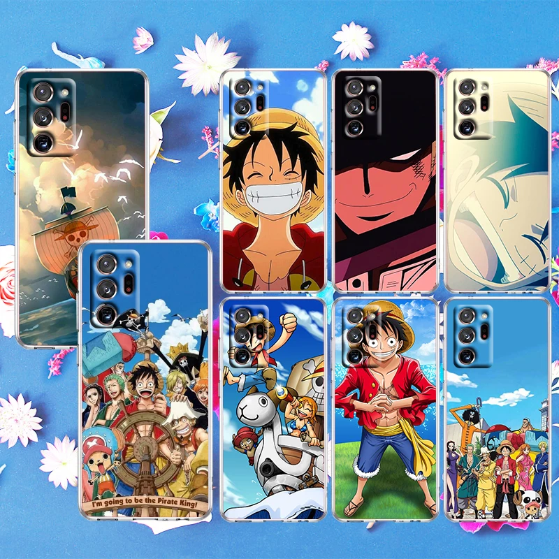 

ASCE Luffy One Piece For Samsung S21 Plus S20 FE A52 A12 5G A8 A7 A6 A5 j4 j5 j6 j7 j8 2018 2017 Transparent Phone Case