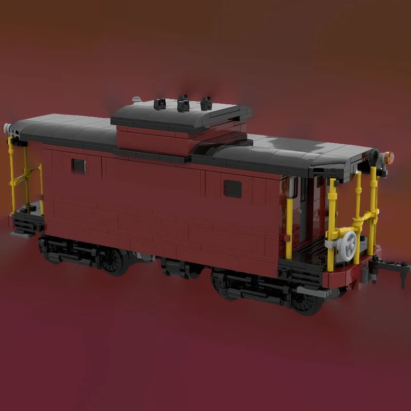 Фото 668 деталей MOC: Модель городского поезда Caboose (Северо-Восток США), конструктор, архитектурные блоки, рождественский подарок, развивающая идея, кирпичики №3