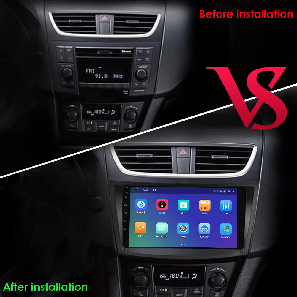 Автомобильный мультимедийный плеер Android для Suzuki Swift 4 2011-2015 Swift4 CarPlay Автомагнитола