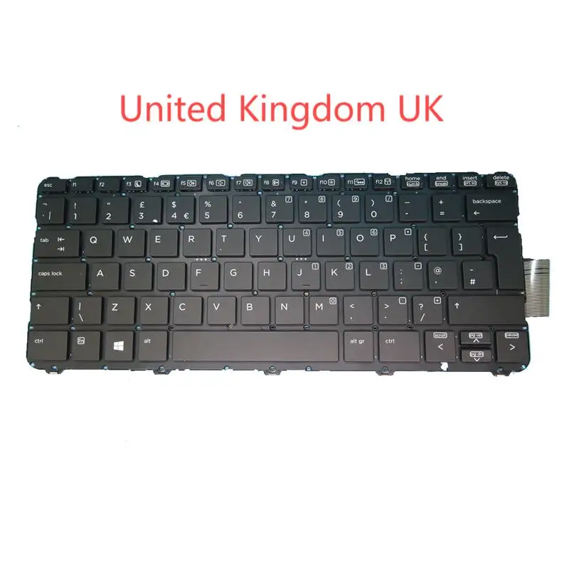 Клавиатура для HP Elite X2 1012 G1 9Z.NBMBV.30U NSK-CT3BV 9Z.NBMBV.301 6037B 0118001 США/Великобритания