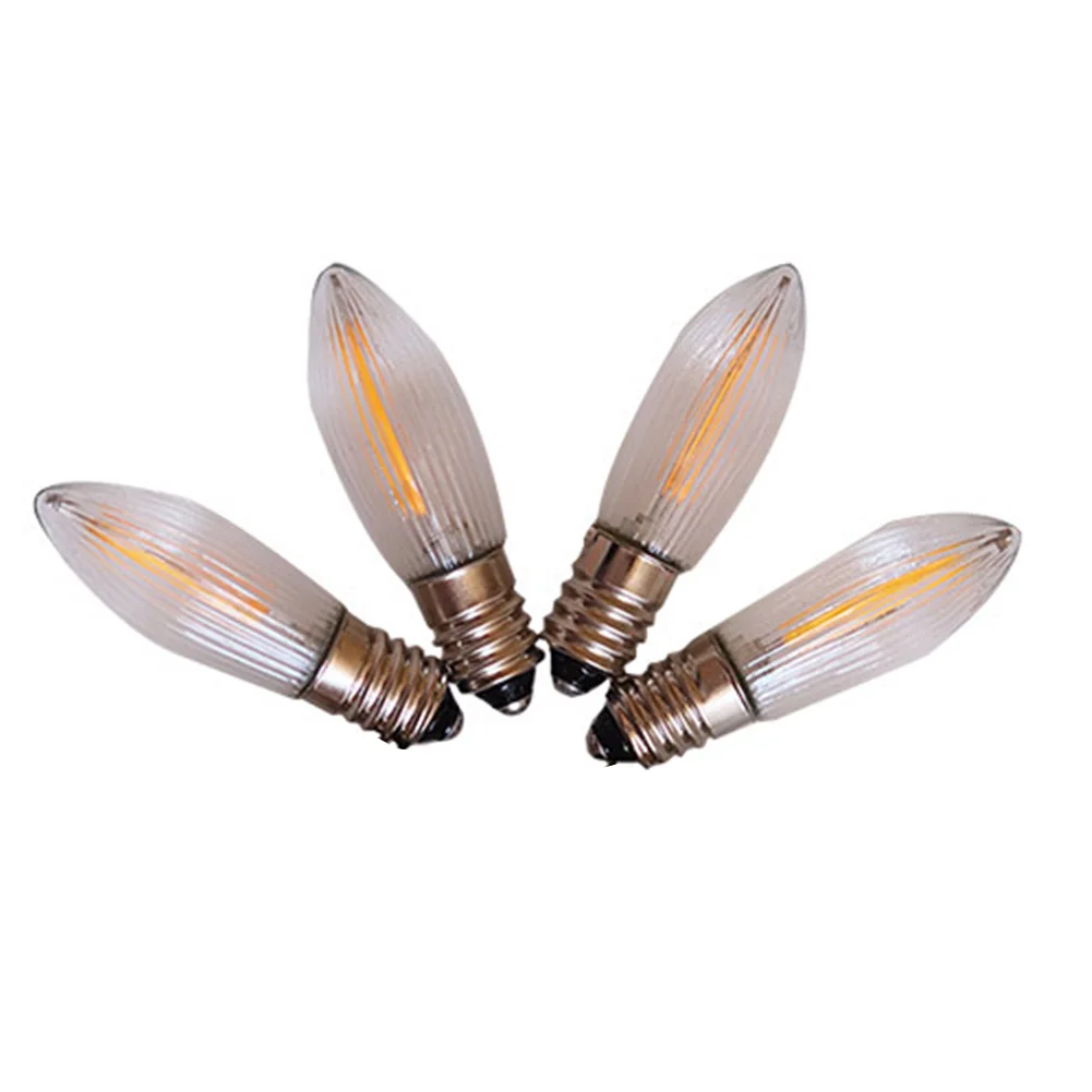 

LED Filament 34V/0.2W E10 Replacement Light Bulbs For Arc With 7 Burner Points Festive Decorative Bulbs Frosted LED Lights