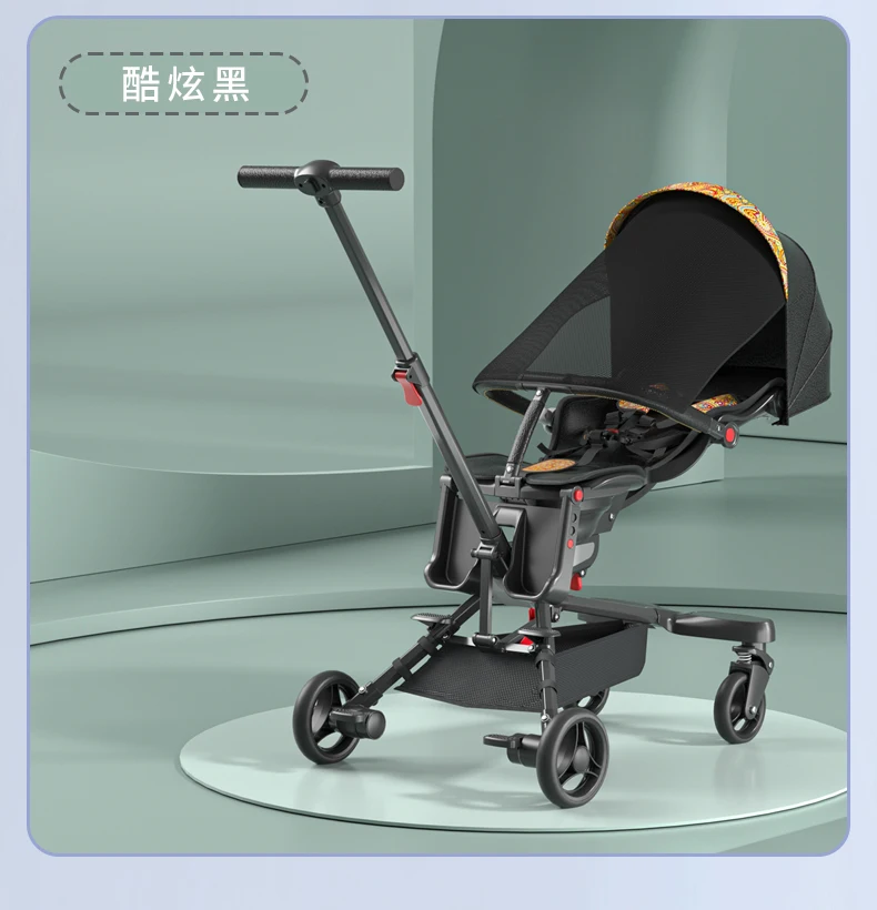 Baby stroller Lyling Prams Portable Travel Baby Carriage Luxury High Landscape Baby Car images - 6