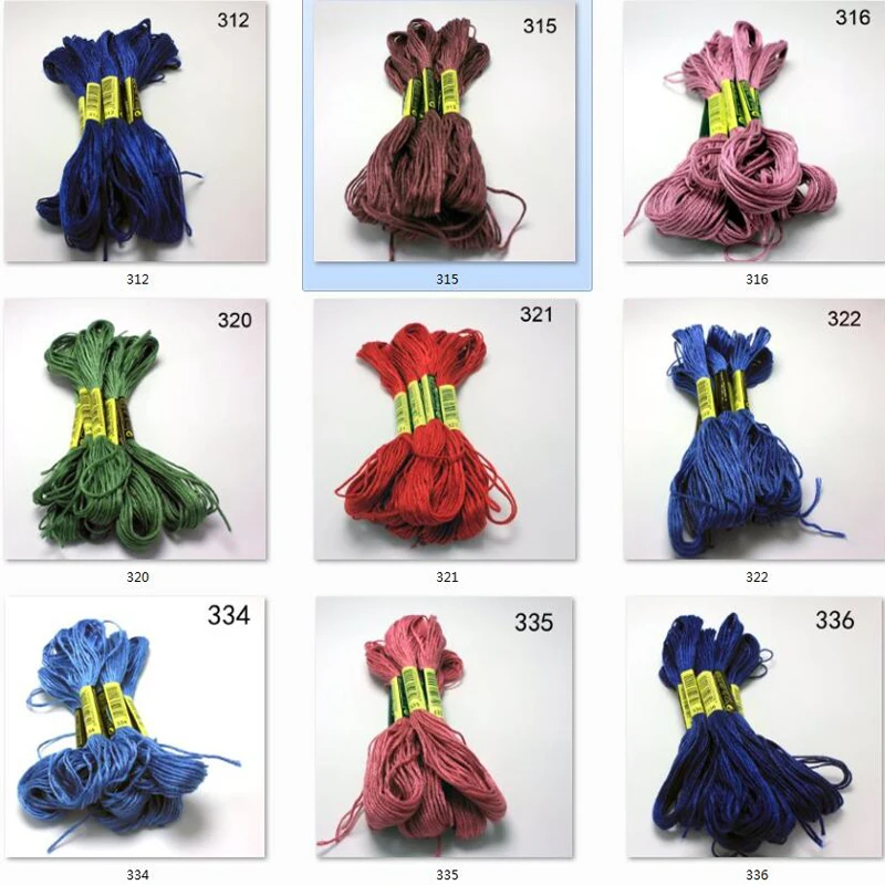 10 pieces  cross stitch    threads   / cross stitch embroidery thread / Custom   threads  colors 02