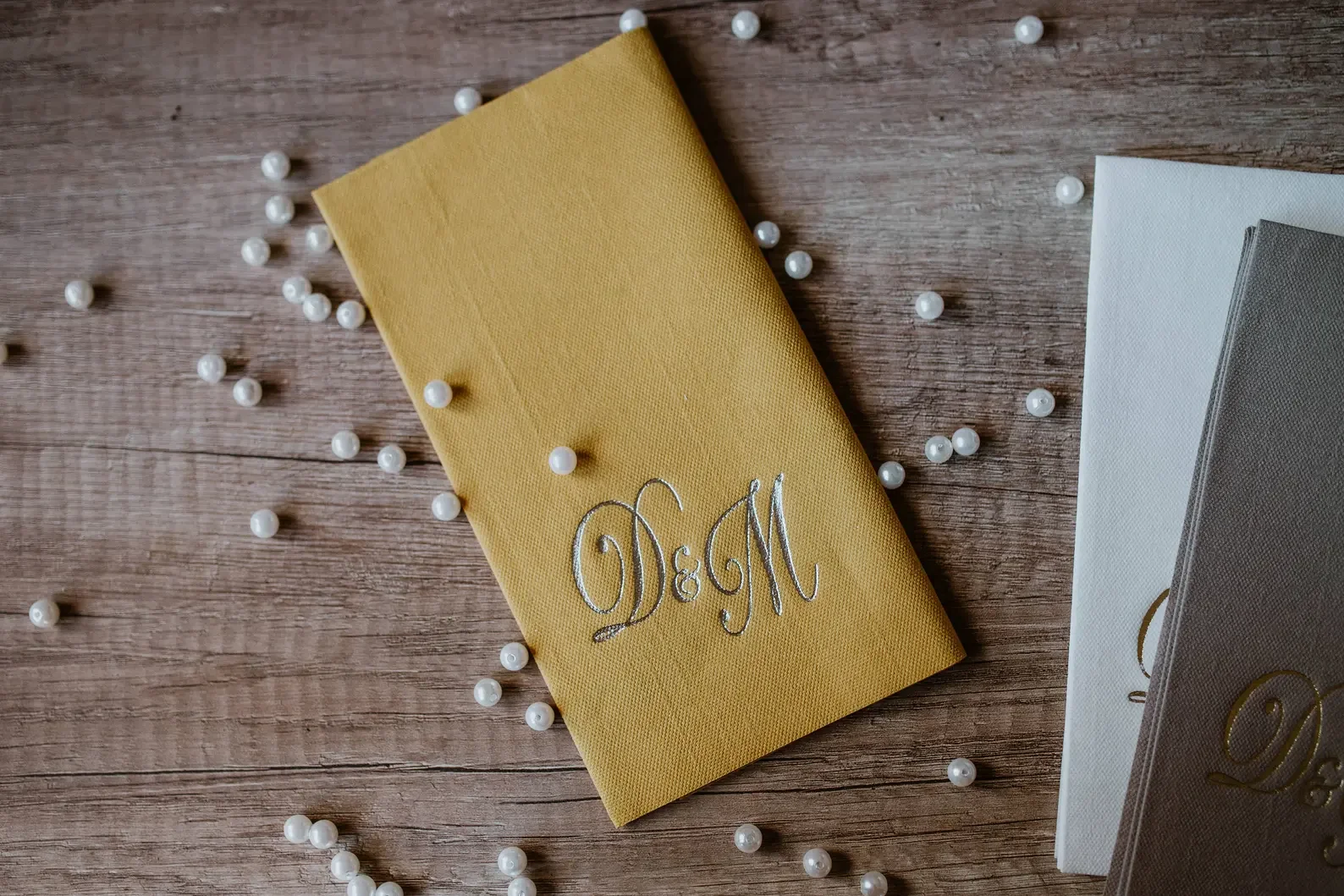 Personalized napkins soft linen quality DINNER Servietten mit Namen Bedruckte Hochzeit Napkins Wedding