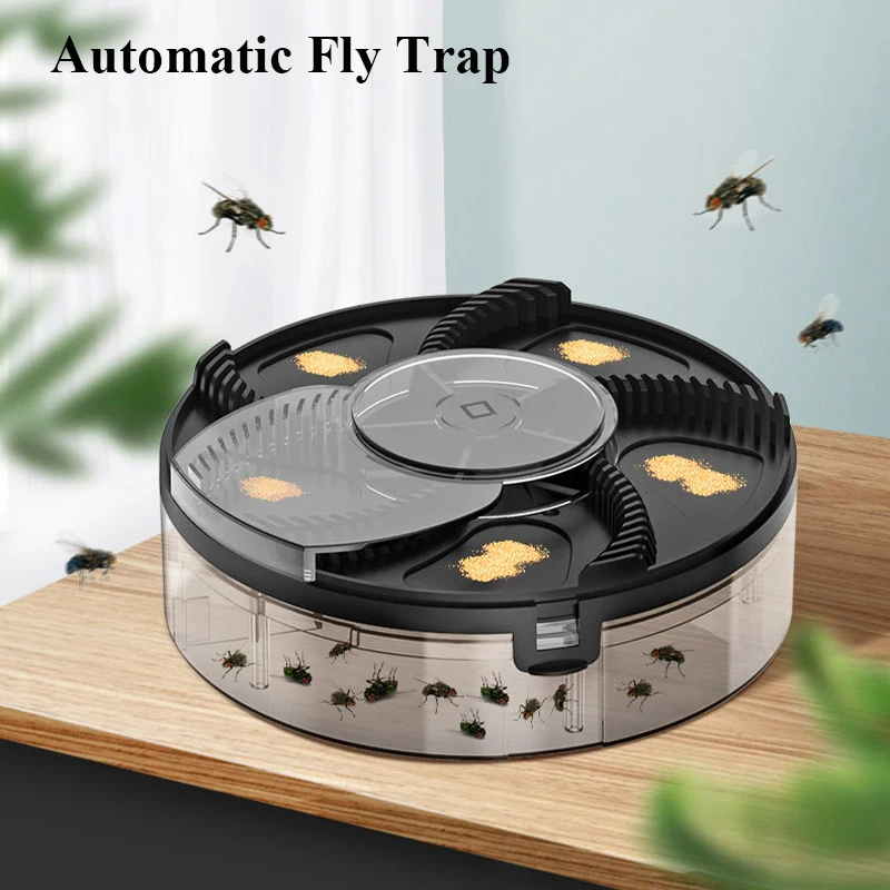 

Electric Flies Killer Fly Trap Automatic Pest Catcher Fly Killer Pest Reject Control Repeller Indoor Outdoor Flycatcher Househol