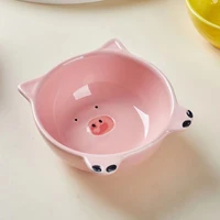 pink pig ceramics seasoning small dish cute japanese style color sauce sauce dish seasoning plate