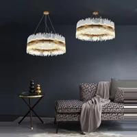 led gold silver ceiling chandelier lighting 2022 new trend hanging lamps lustre suspension luminaire lampen for living room