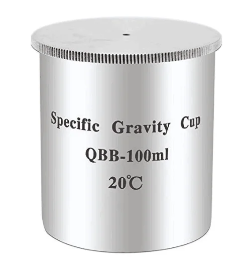 

QBB paint pycnometer 37ml, 50ml, 100ml stainless steel pycnometer density cup metal pycnometer