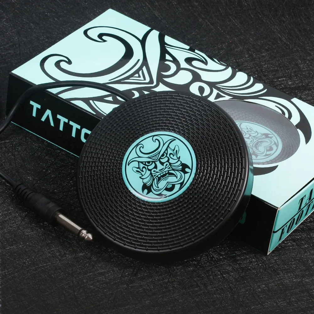 Портативный блок питания для татуировок с ЖК-дисплеем и педалью из цинкового