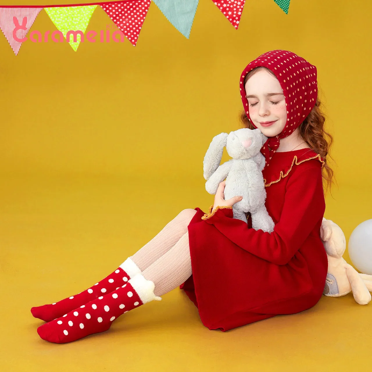 3 пары Carmella новые красные рождественские детские осенние и зимние теплые