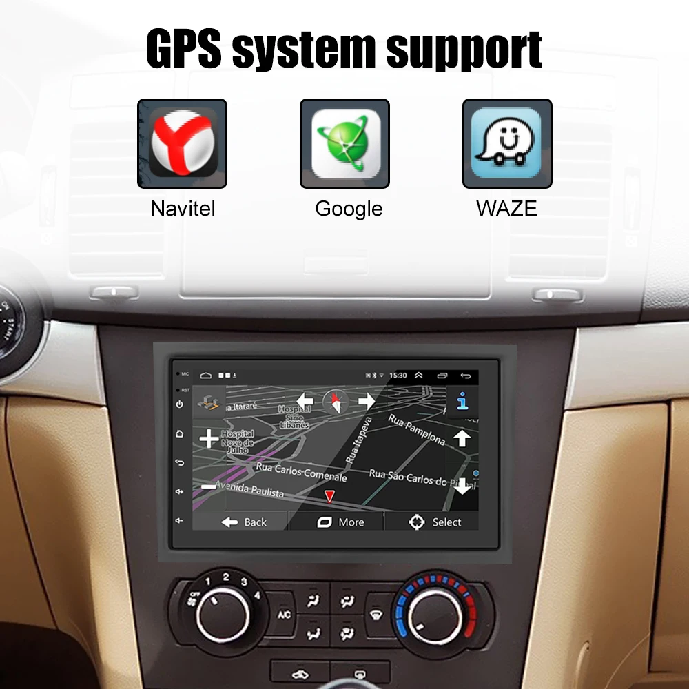Автомагнитола 2 Din Android 10 1 Bluetooth 4-ядерный мультимедийный видеоплеер для шевролет