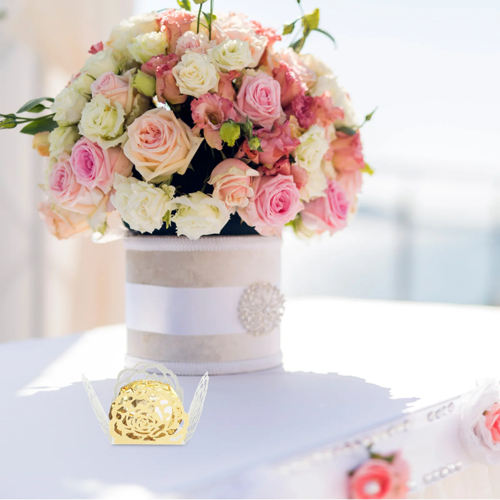 

50 Pcs Chocolate Tray Candy Cups Paper Tulip Baking Wedding Wrapping Fashionable