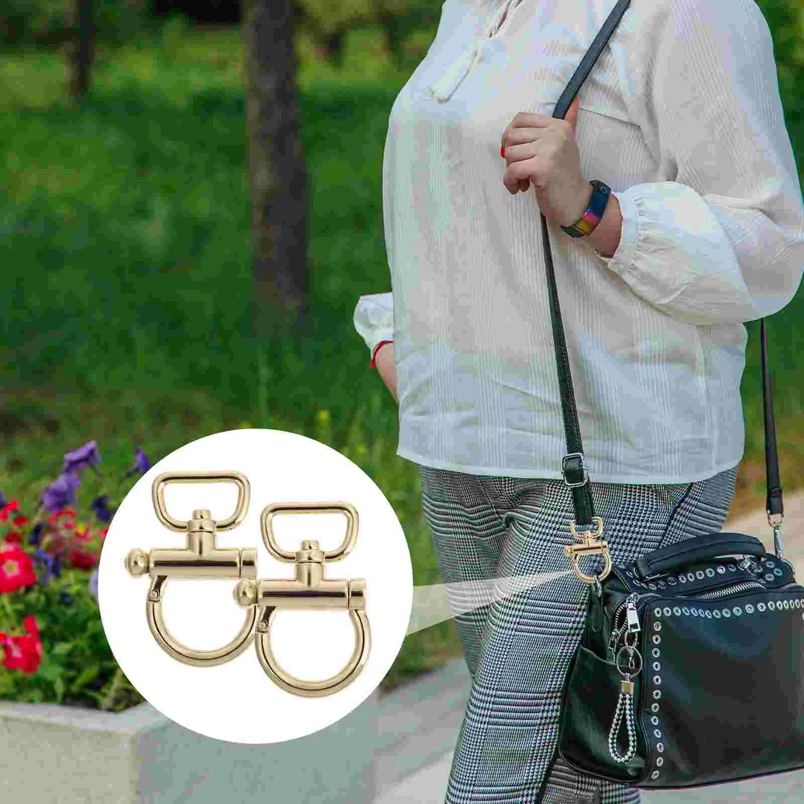 

Buckle Strap Chain Metal D Clips Ring Rings Luggage Shortener Suitcase Swivel Purse Handbag Accessories Shoulder Buckles