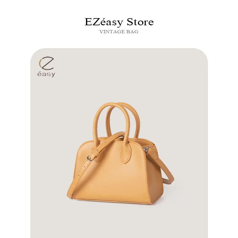 

EZeasy Light Luxury Niche Designer Bags for Women Simple and Casual Retro Diagonal Cross Bag Artistic Portable Small Square Bag