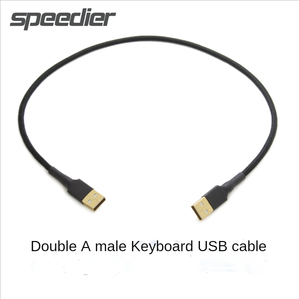 Master Xt Mechanical Keyboard Usb Type A Cable Double A Male Usb Connector Shield Data Cable 0.5m 1m 1.5m 2m