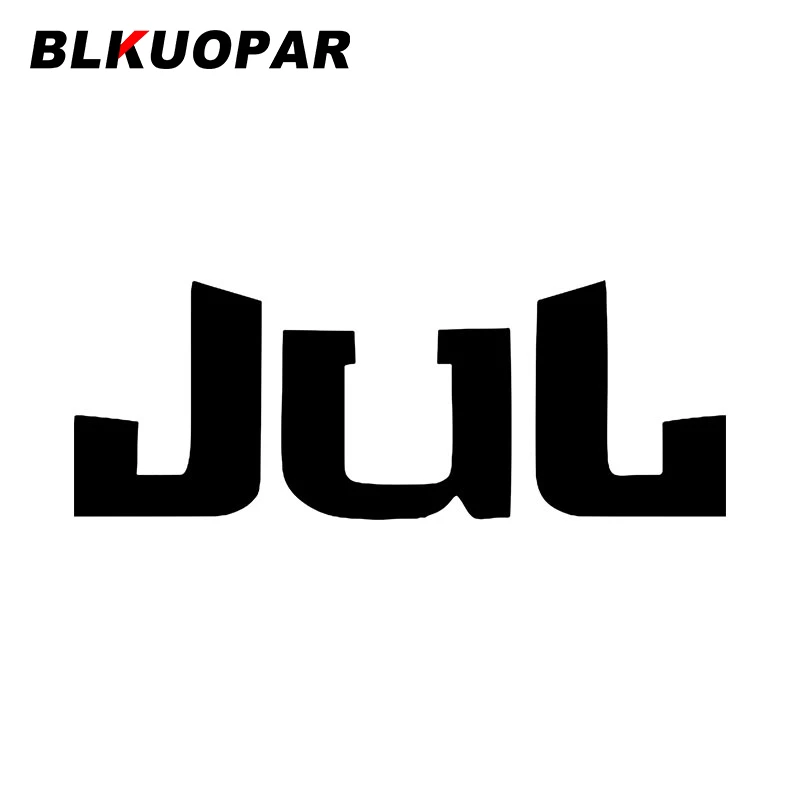 BLKUOPAR Jul Car Stickers Personality Sunscreen Fashionable Decals Car Styling Scratch-Proof Creative Funny ATV Decoration