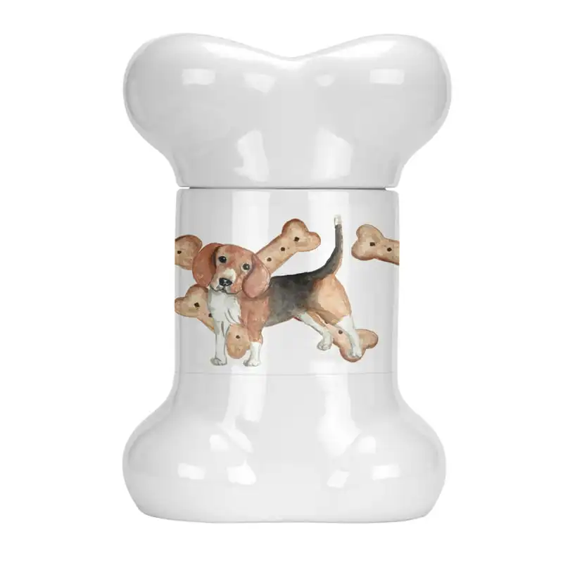 

CK2367BSTJ Beagle Puppy Bone Shaped Treat Jar, , multicolor