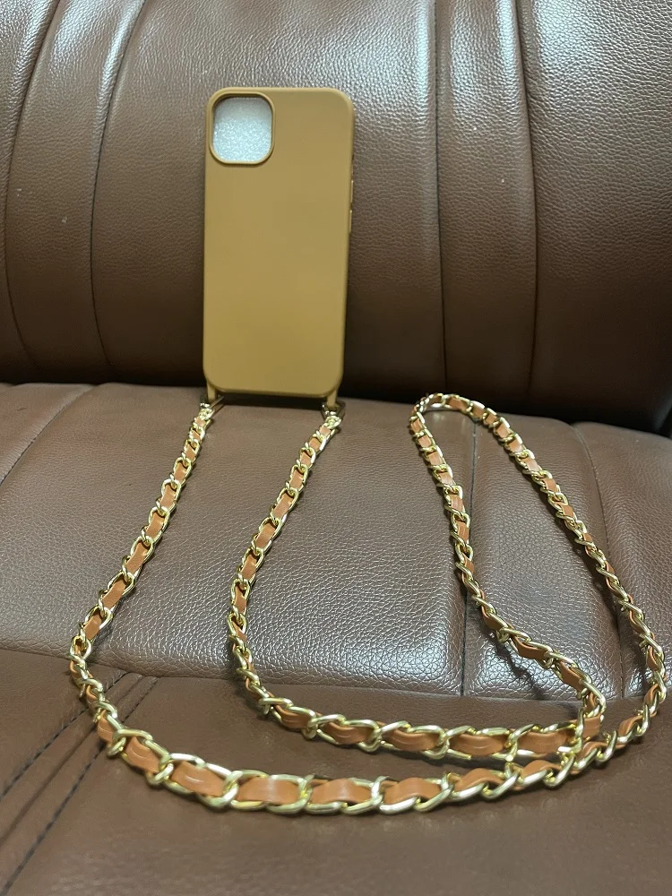 

Luxury Crossbody Lanyard Necklace Leather Bracelet Chain Phone case for iphone 14 13 11 12 Pro Max XR X XS 7 8 Plus Cover Strap