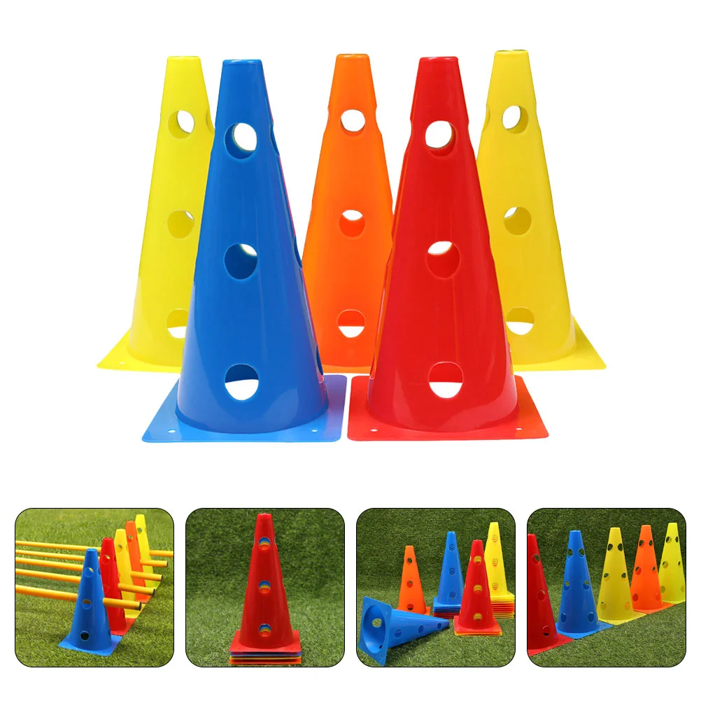 

5Pcs Football Training Cones Football Flexibility Training Cones Hollowed Soccer Cones Equipment