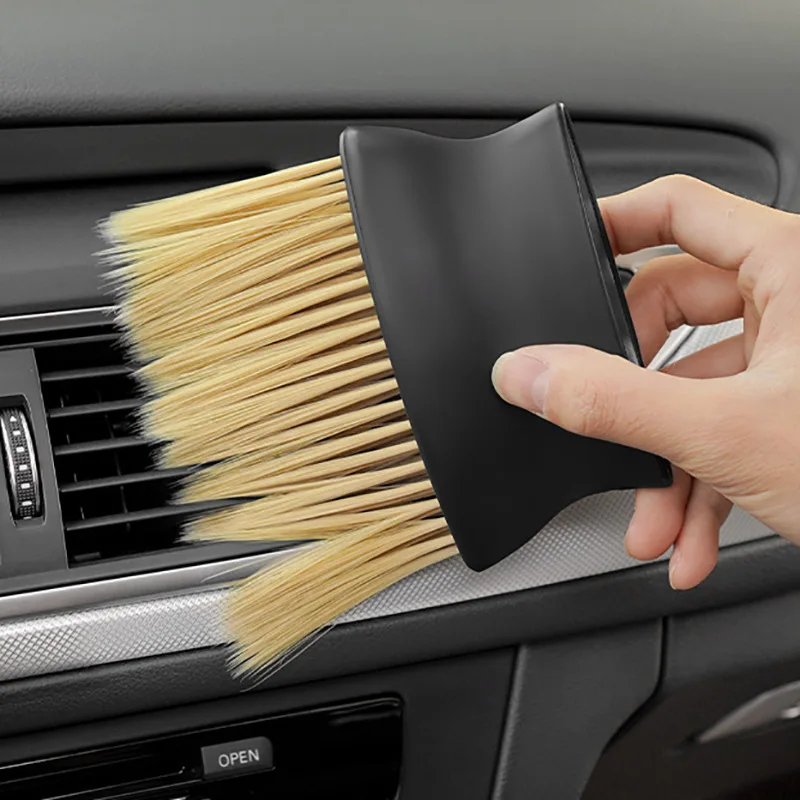 

Car Air Outlet Cleaning Brush Dashboard Air Conditioner Detailing Dust Sweeping Tools Auto Interior Home Office Duster Brushes