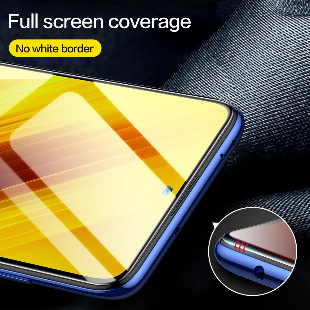 Стекло SmartDevil с полным покрытием для Xiaomi POCO F3 F4 F2 Pro X3 NFC Защита экрана M4 M3 X4 GT HD