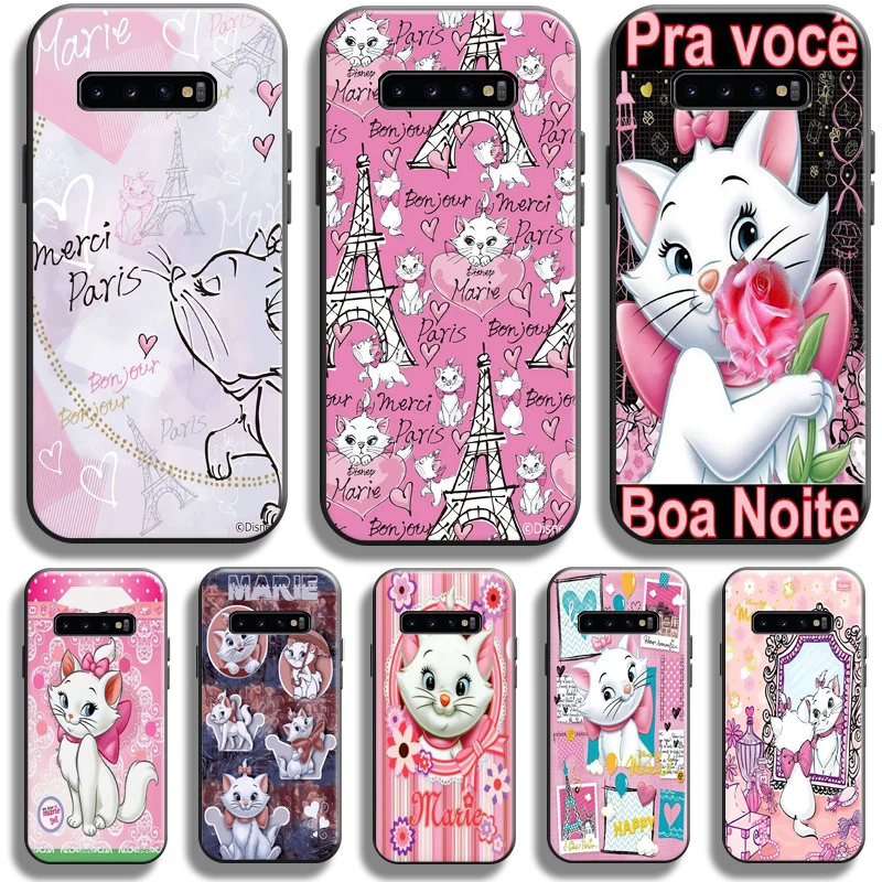 

The Aristocats Cute Marie Cat Case For Samsung Galaxy S10 Plus Lite S10E Phone Case For Samsung S10 5G Coque Liquid Silicon TPU