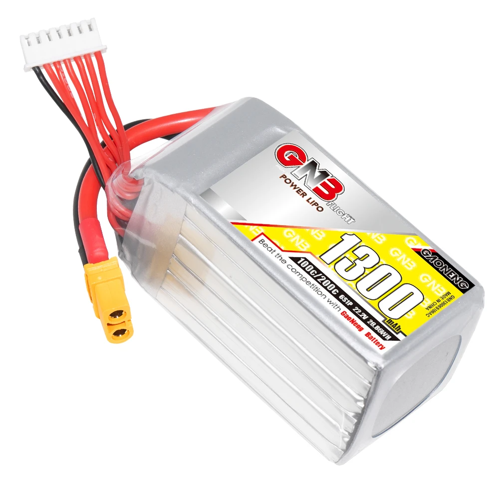 Gaogeng GNB 6S 22.2V 1300mAh 100C LiPo XT60