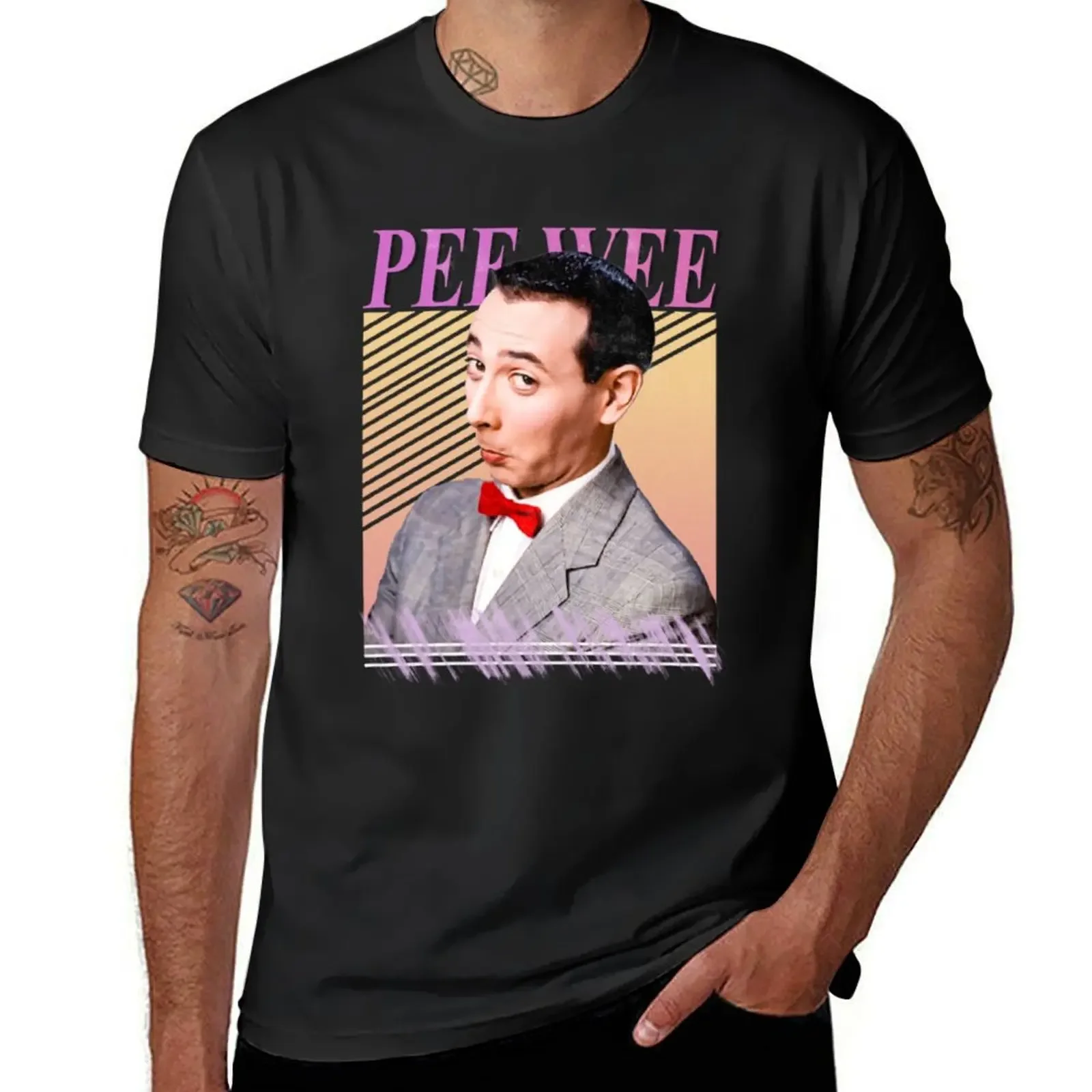 Футболка PEE WEE HERMAN милые топы винтажная футболка большого размера для мужчин