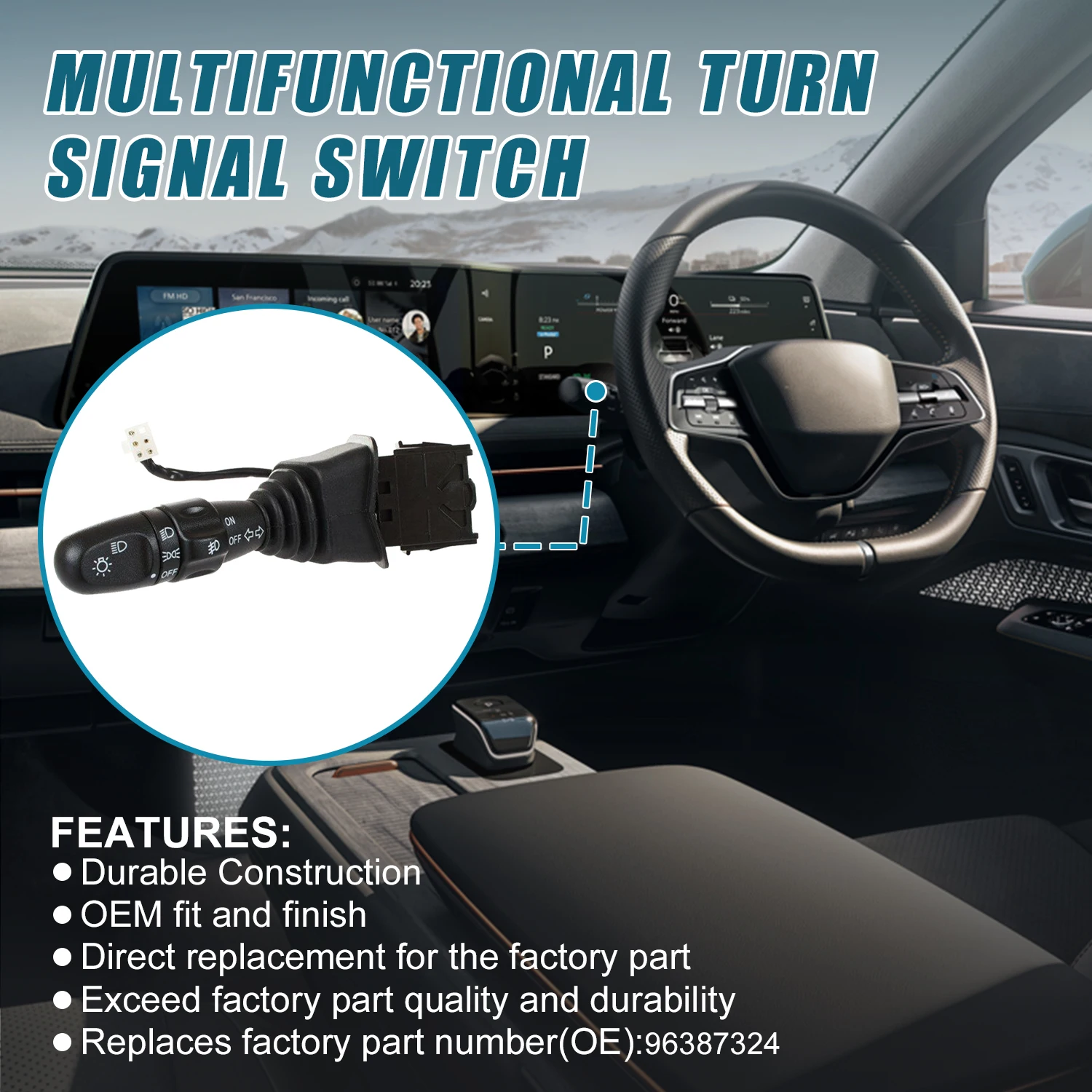 96387324 переключатель поворотного сигнала фары для Chevrolet Daewoo Buick Excelle