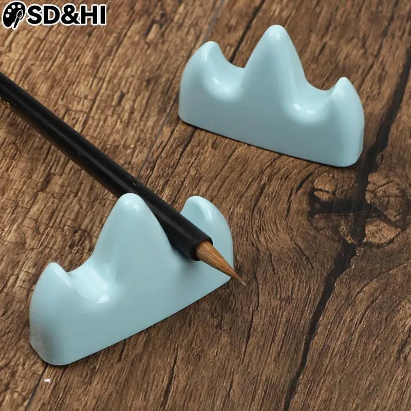 

Керамический держатель для кистей для письма, держатель для ручек для китайской каллиграфии для рисования акварелью, школьные и офисные пр...