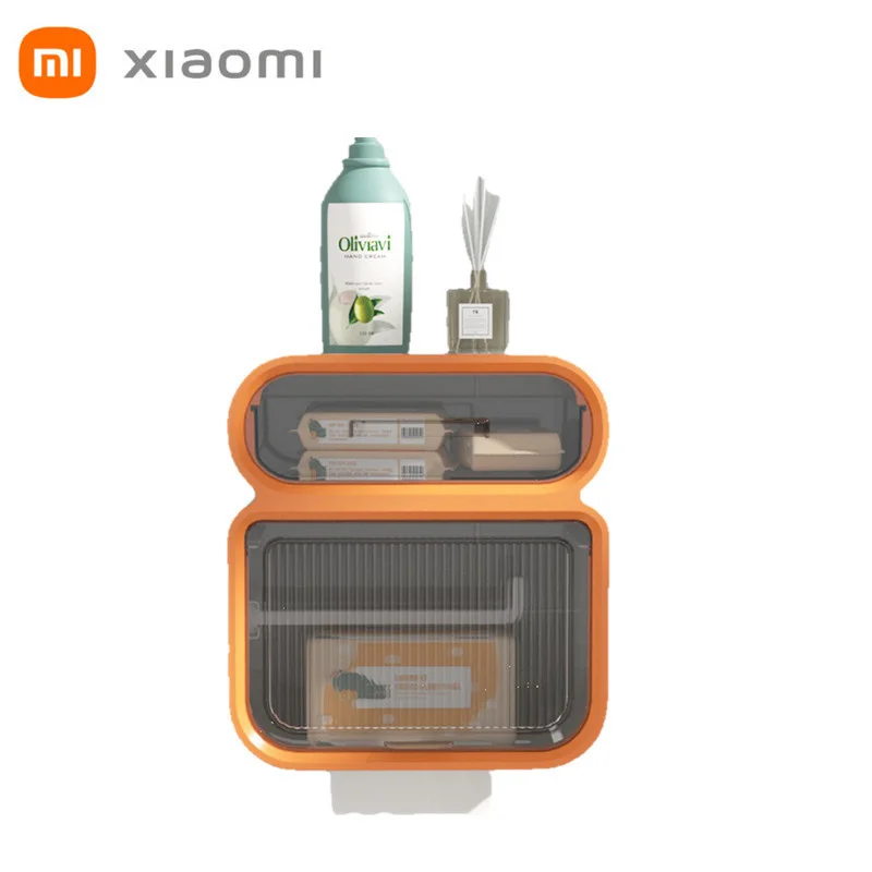 

Водонепроницаемые держатели для туалетной бумаги Xiaomi, полка, бытовые настенные держатели для ванной комнаты, домашний креативный поднос дл...