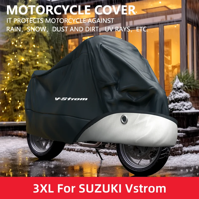 

For SUZUKI Vstrom DL 250 650 1000 V-Strom 650XT 1000XT Vstrom650 Vstrom1000 Motorcycle Cover Outdoor Uv Protector Dustproof Rain
