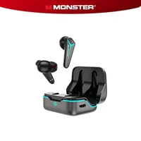 original monster mission v1 tws headset in ear low latency lighting bluetooth earphone game music dual mode enc dual mic earbuds